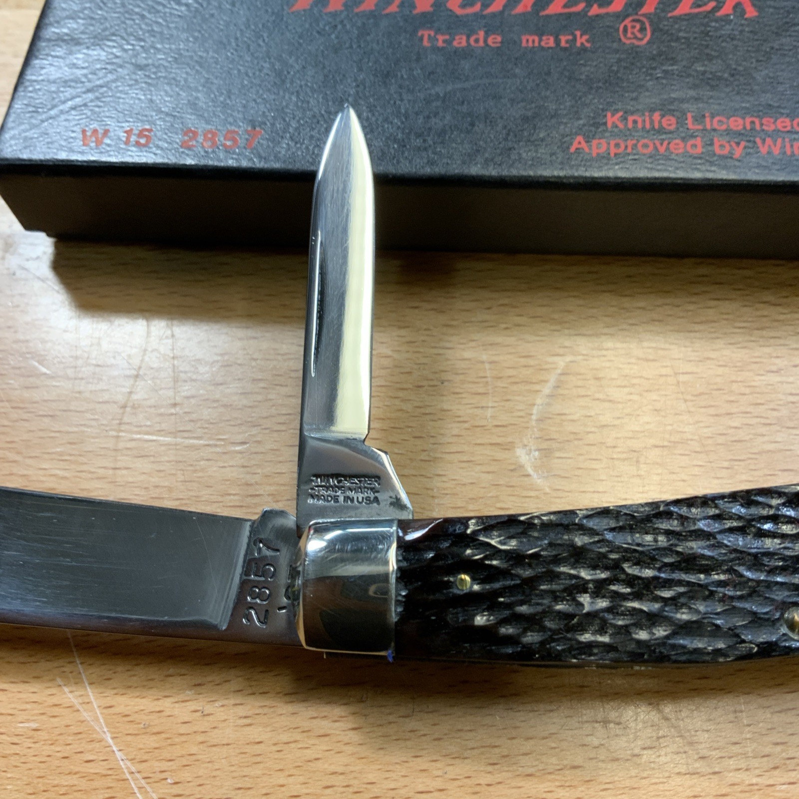 Winchester Torpedo Jack 2857 Two Blade , Original Box Excellent 1987 Made In USA