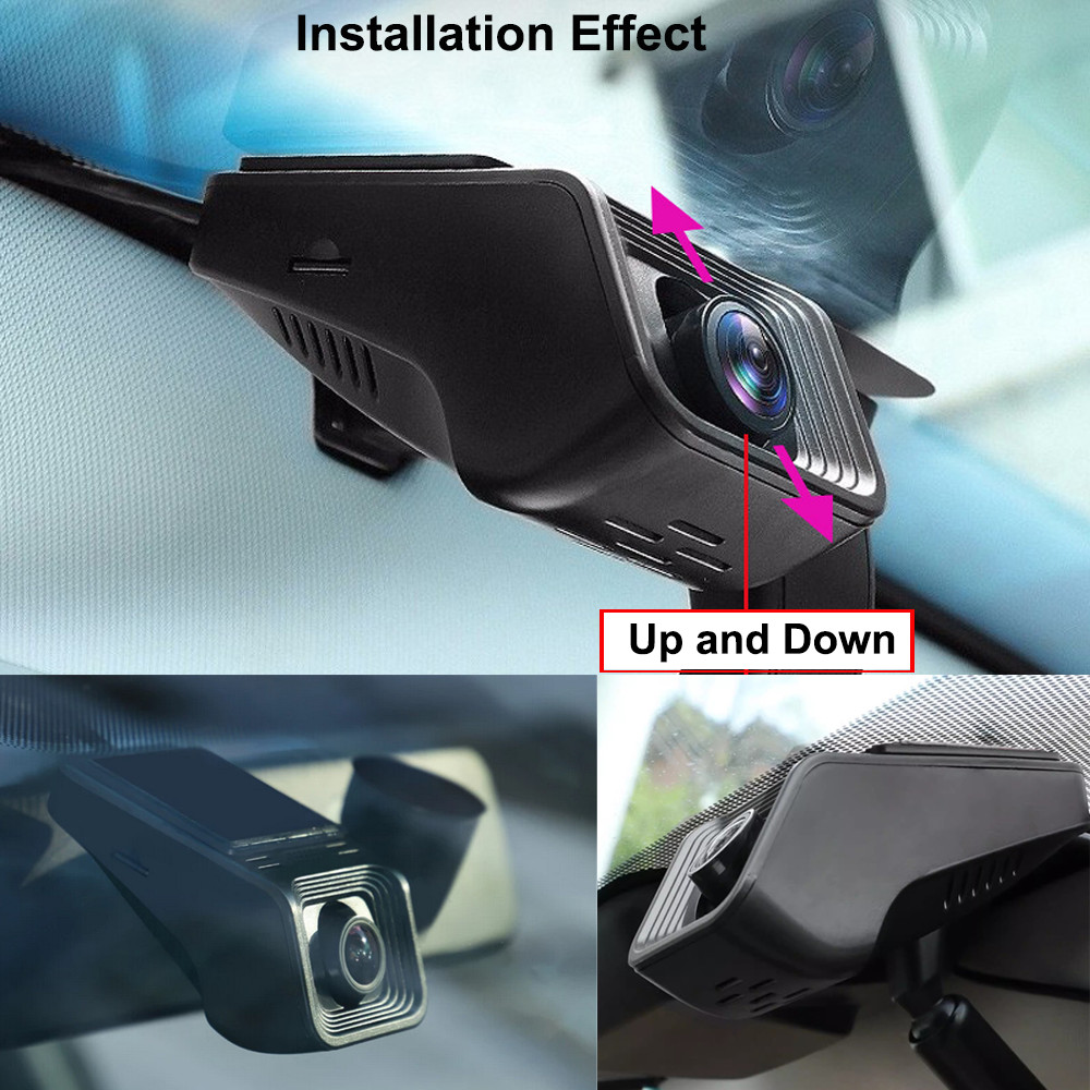 1080P HD USB Car DVR Dash Cam Camera ADAS Drive Video Recorder With 64G TF Card