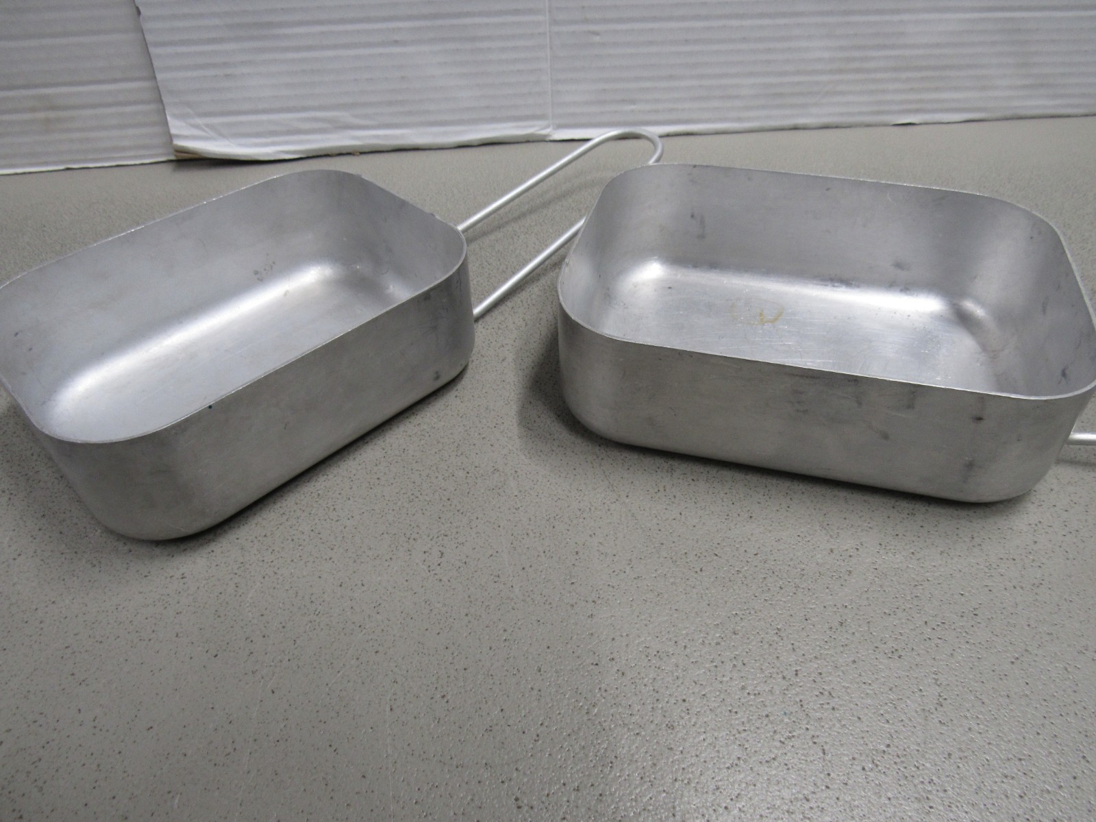 1981 Dutch Military Mess Kit Cooking Set 2 Piece Aluminum Pans Marked KL 81