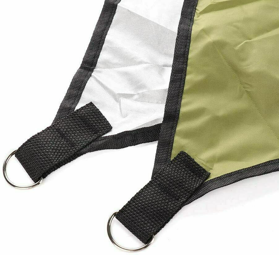 10x10x10 FT Sun Shade Sail Triangle UV Block Durable Awning Canopy Waterproof