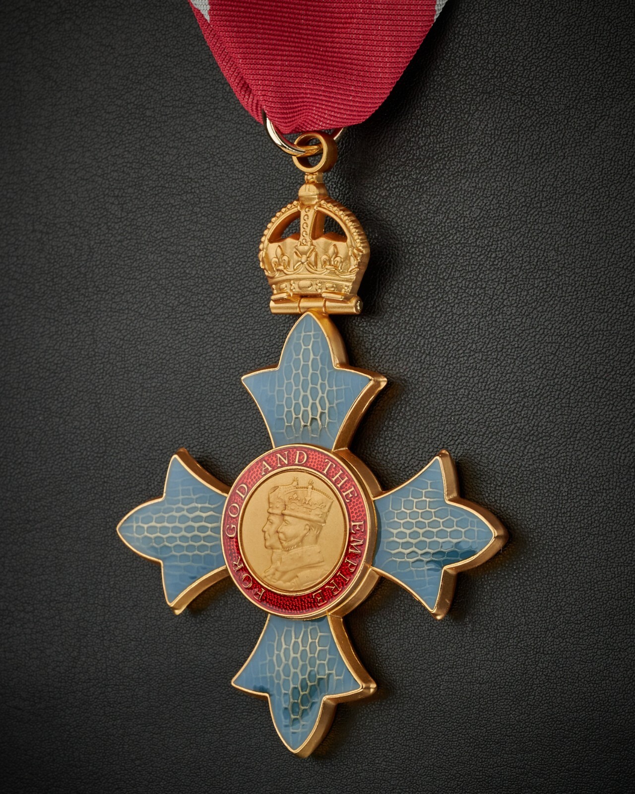Full Size Replica Order of the British Empire CBE Medal. Military Neck Ribbon.