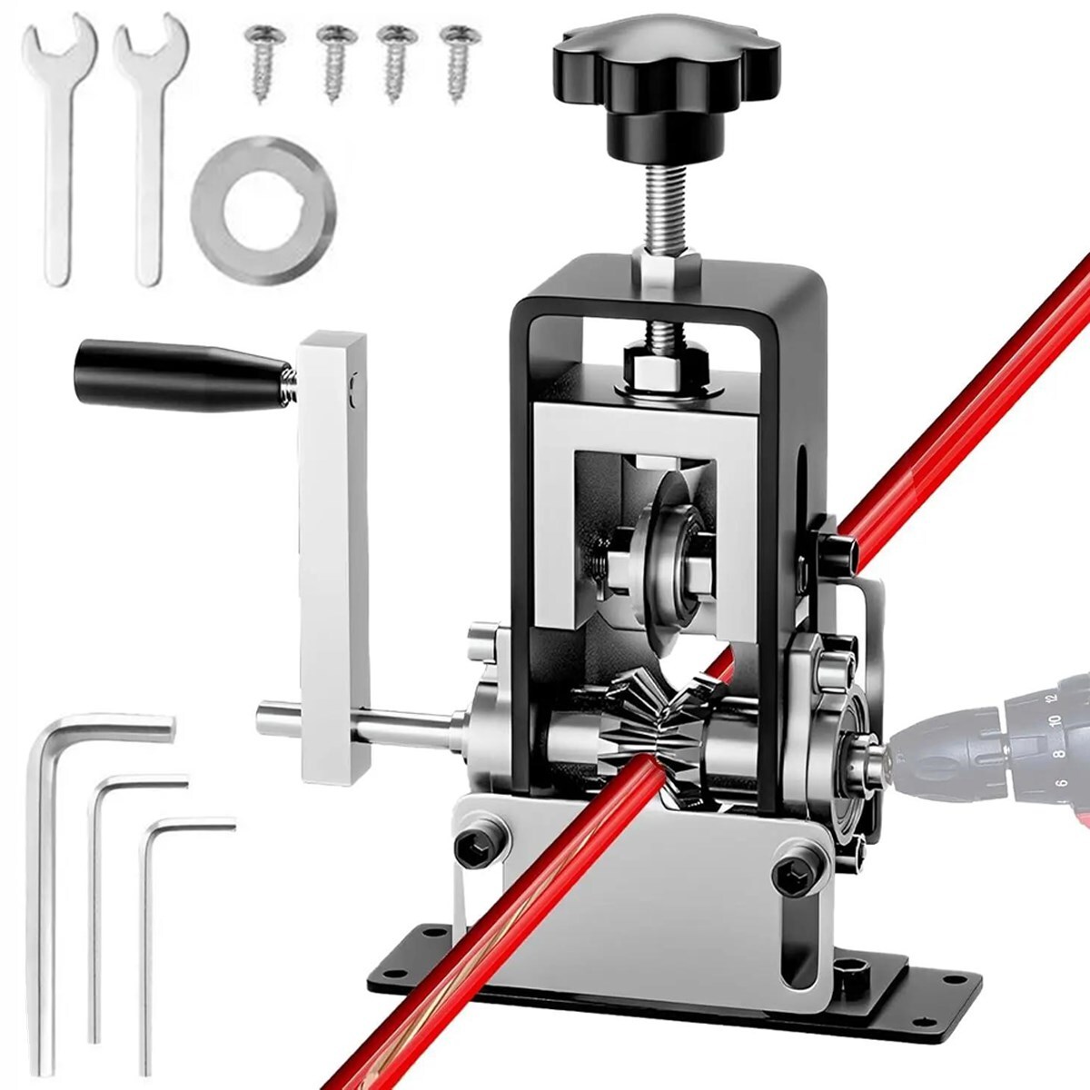 Manual Wire Stripping Machine Portable Cable Stripper 1mm to 21mm Hand Crank