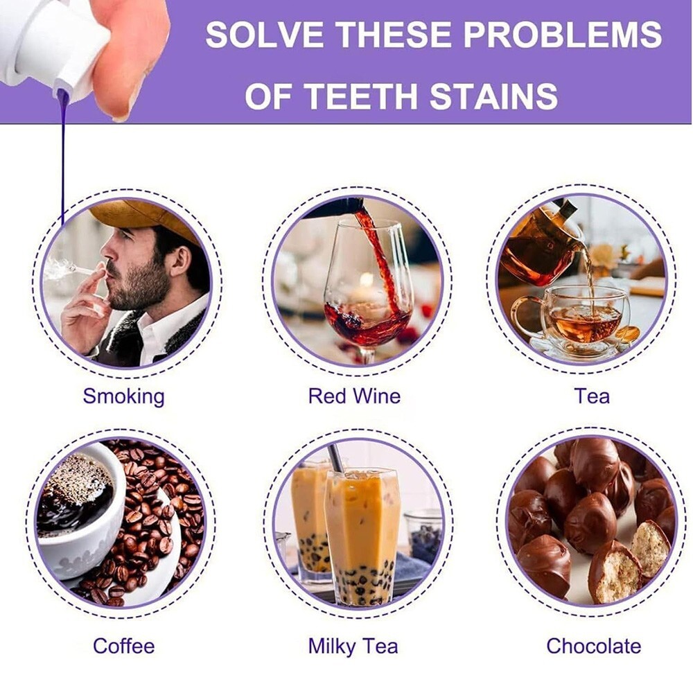 Hismile V34 Colour Corrector - Purple Teeth Whitening for Tooth Stain Removal