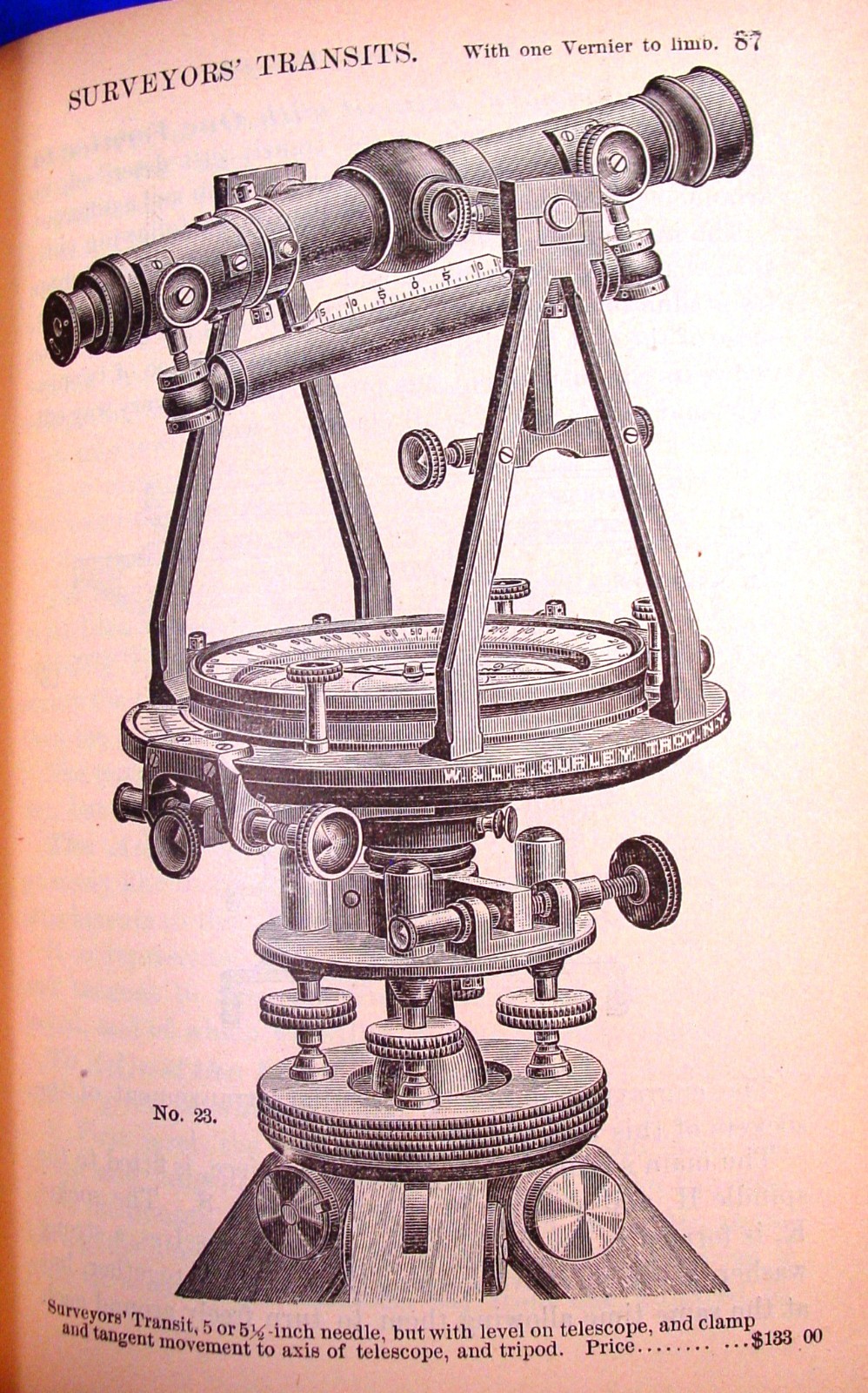 1889 Gurley Surveying & Drafting Insts. Catalog/Manual