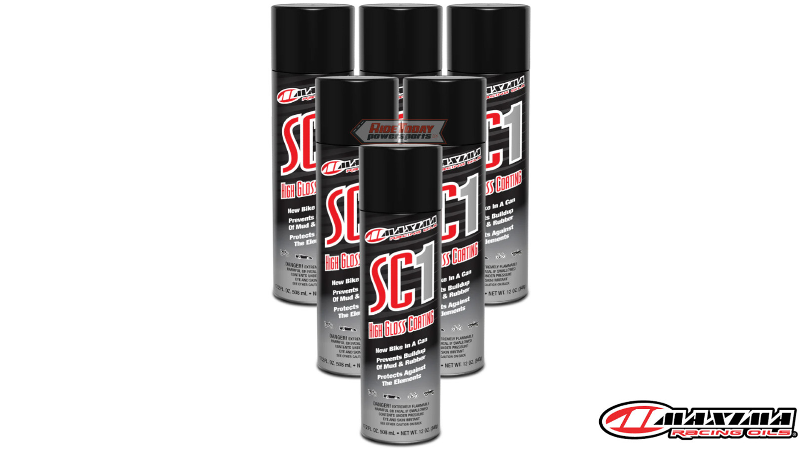 Maxima Racing Oils SC1 High Gloss Clear Coat LARGE 17.2 fl oz. Cans SC1 - 6 PACK
