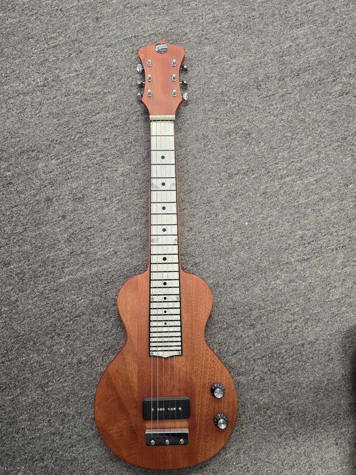 Recording King RG31NA Lap Steel Guitar P90 Pickup Nat Satin Mahogany Lapsteel