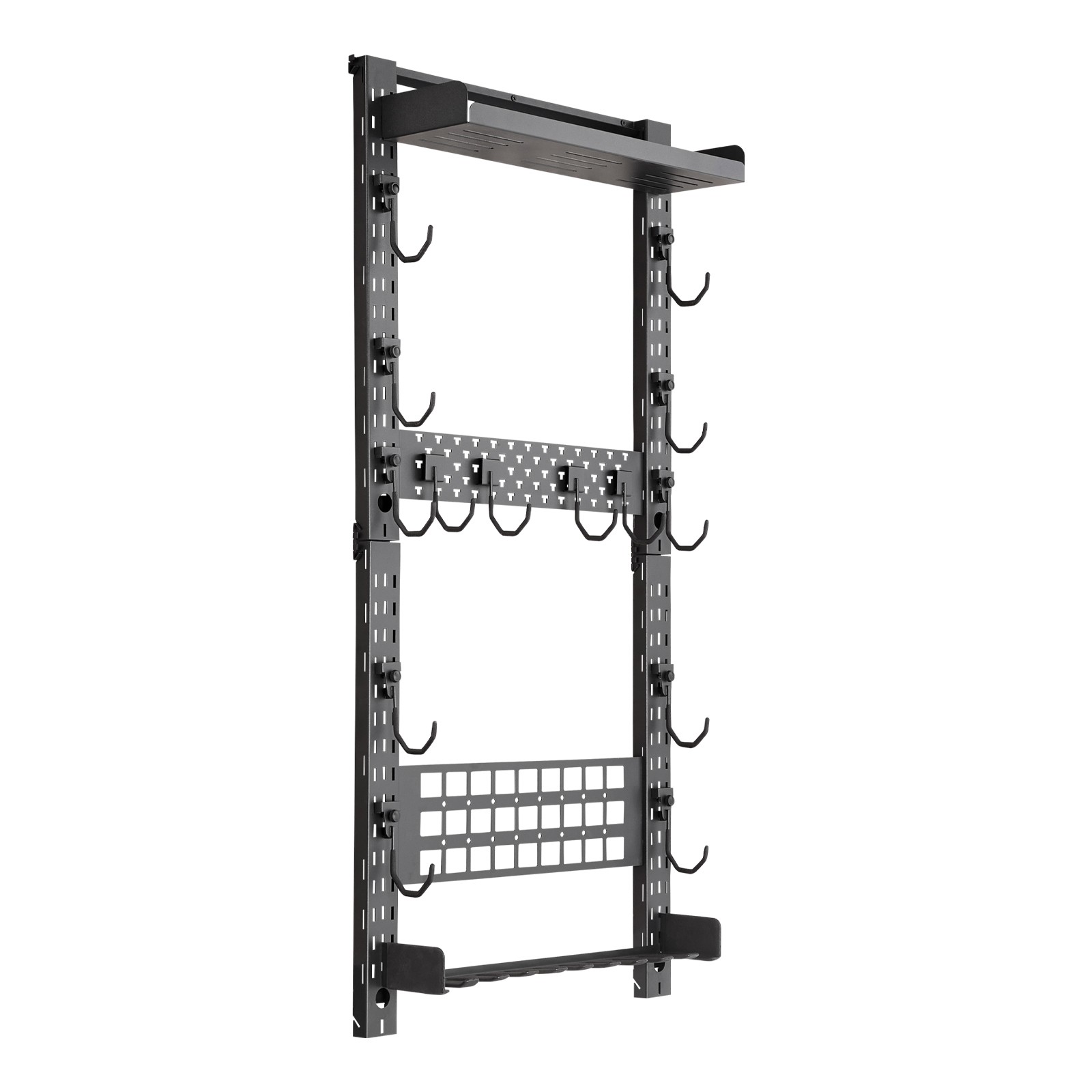 Uimoso Steel Wall Mount Gun Rack for Rifles, Shotguns, and Tactical Gear Storage