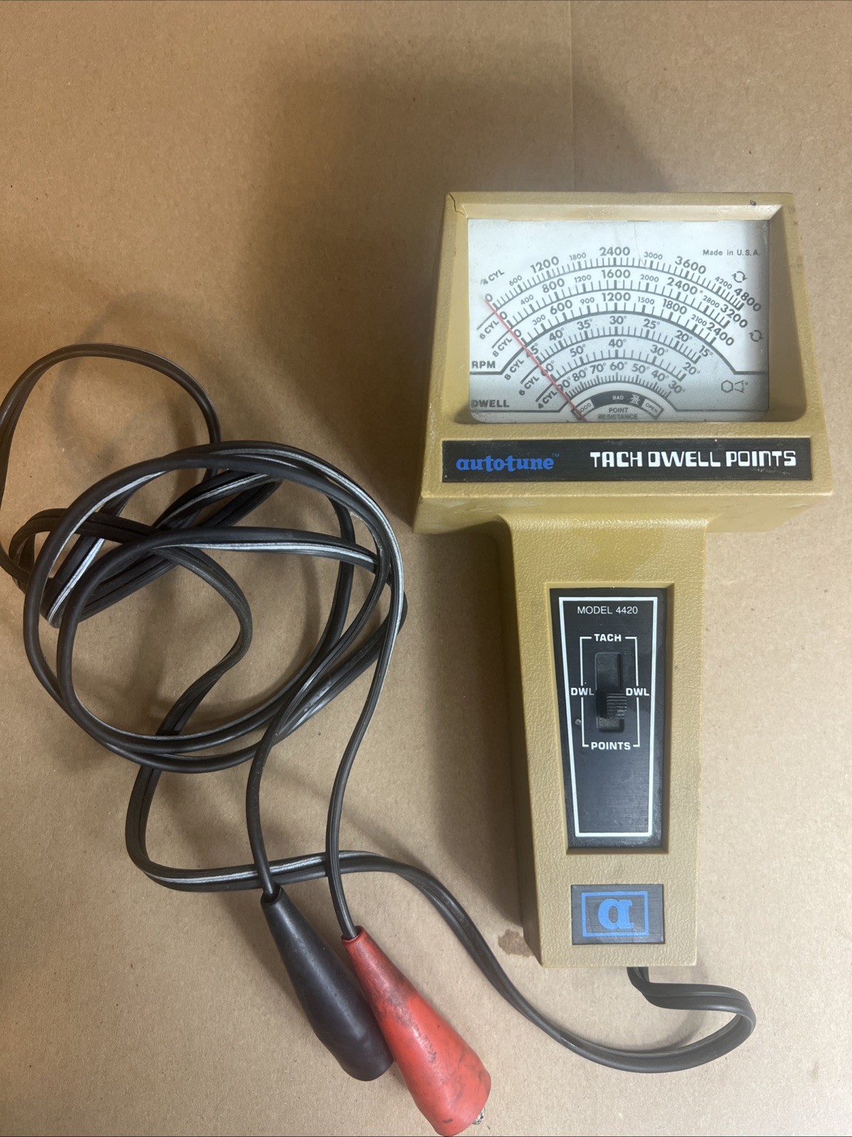 Auto-tune Tach Dwell Points Model 4420 Made In USA