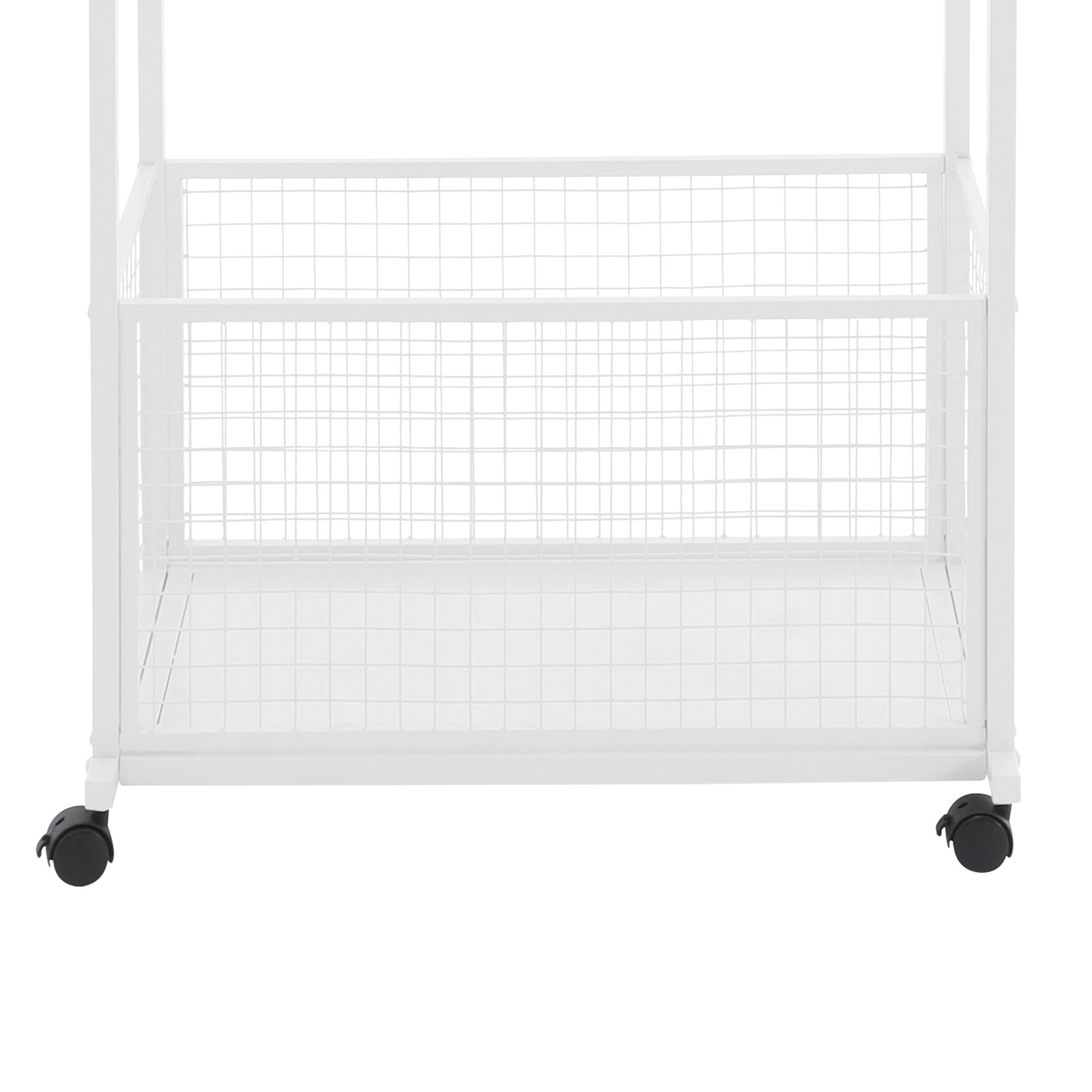 16 Tier White Double Sided Ribbon Organizer Large Capacity Ribbon Storage Holder