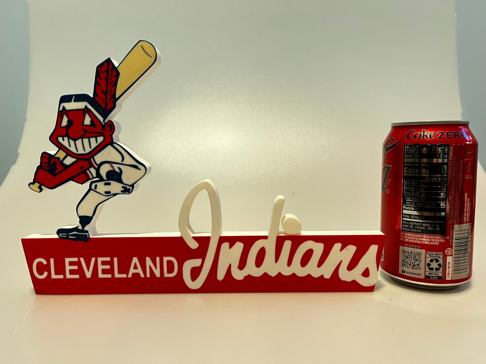 3D printed Cleveland Indians Chief Wahoo Municipal Stadium Gate D Sign
