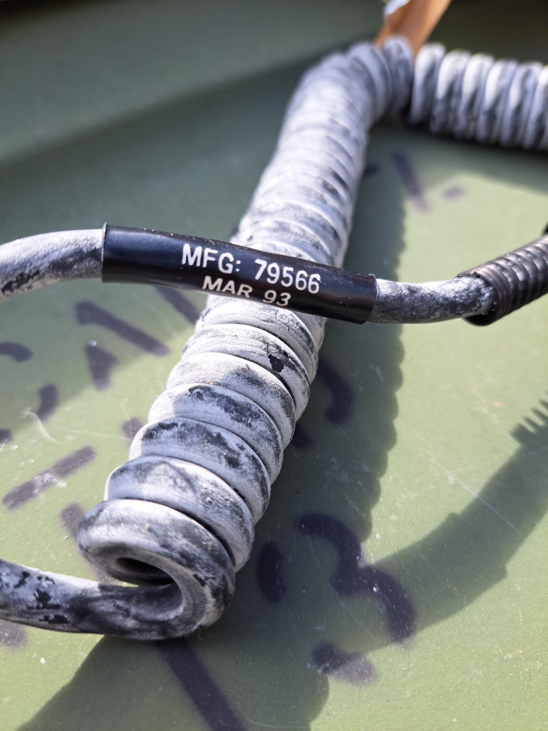 NOS Vintage M80/U Dynamic Radio Microphone Handset ARMY NAVY Old Style Plug M80