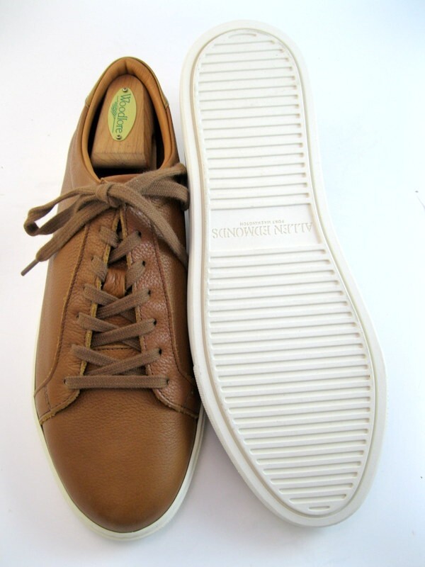 NEW Allen Edmonds "COURTSIDE" Mens Leather Dress Sneakers 9.5 D Walnut(490N)