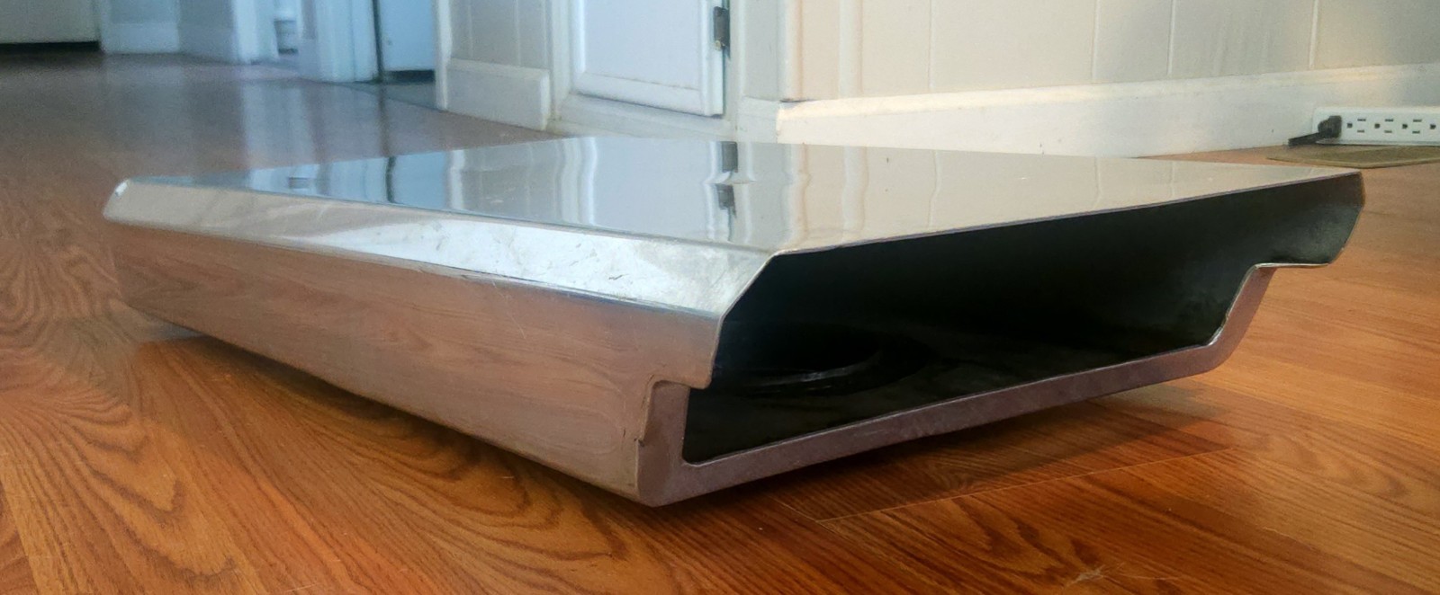 Vintage Polished Aluminum Dual Carb Drag Race Scoop Boat Hot Rod Holley 4150 NR!