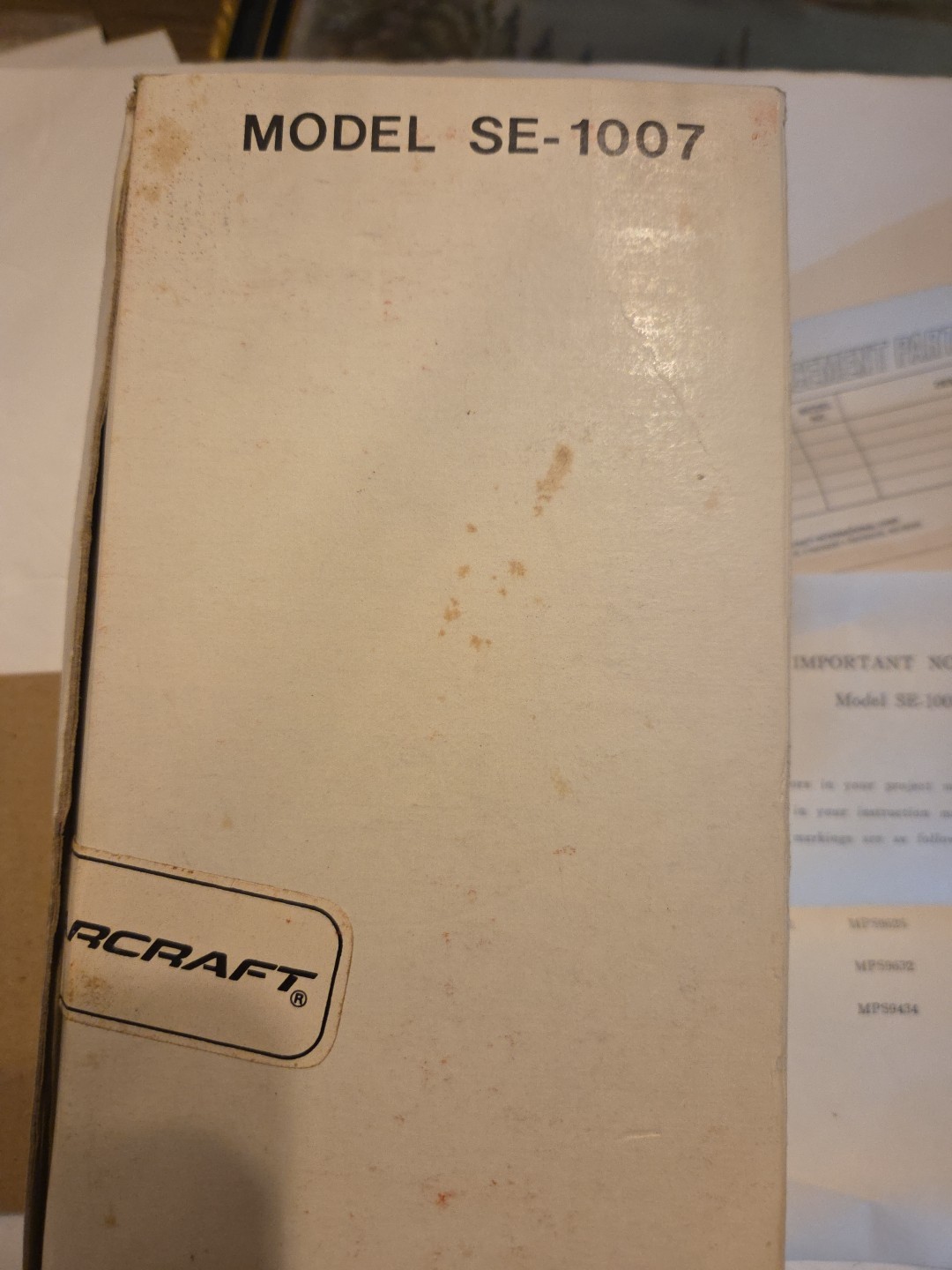 Marcraft SE-1007 Transistor Radio Kit - Not Complete