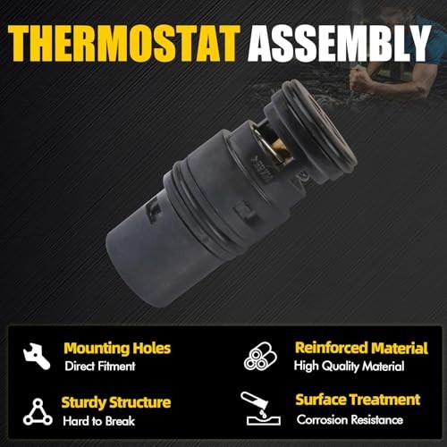 Engine Coolant Thermostat Housing Assembly 17111437362 Compatible with 1999