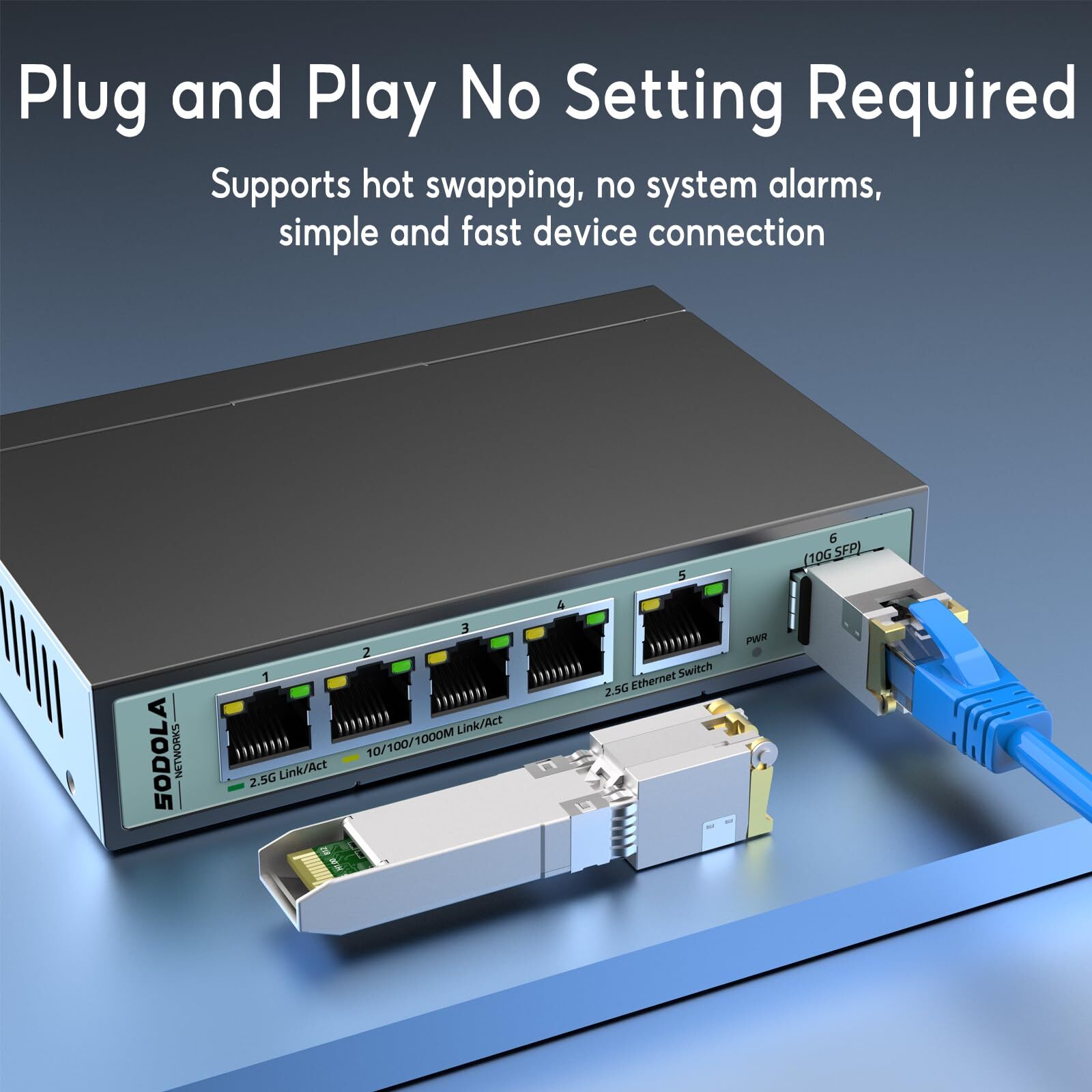 10G SFP Copper to RJ45 30M 10GBase-T Transceiver SFP-10G-T Fully Compatibility