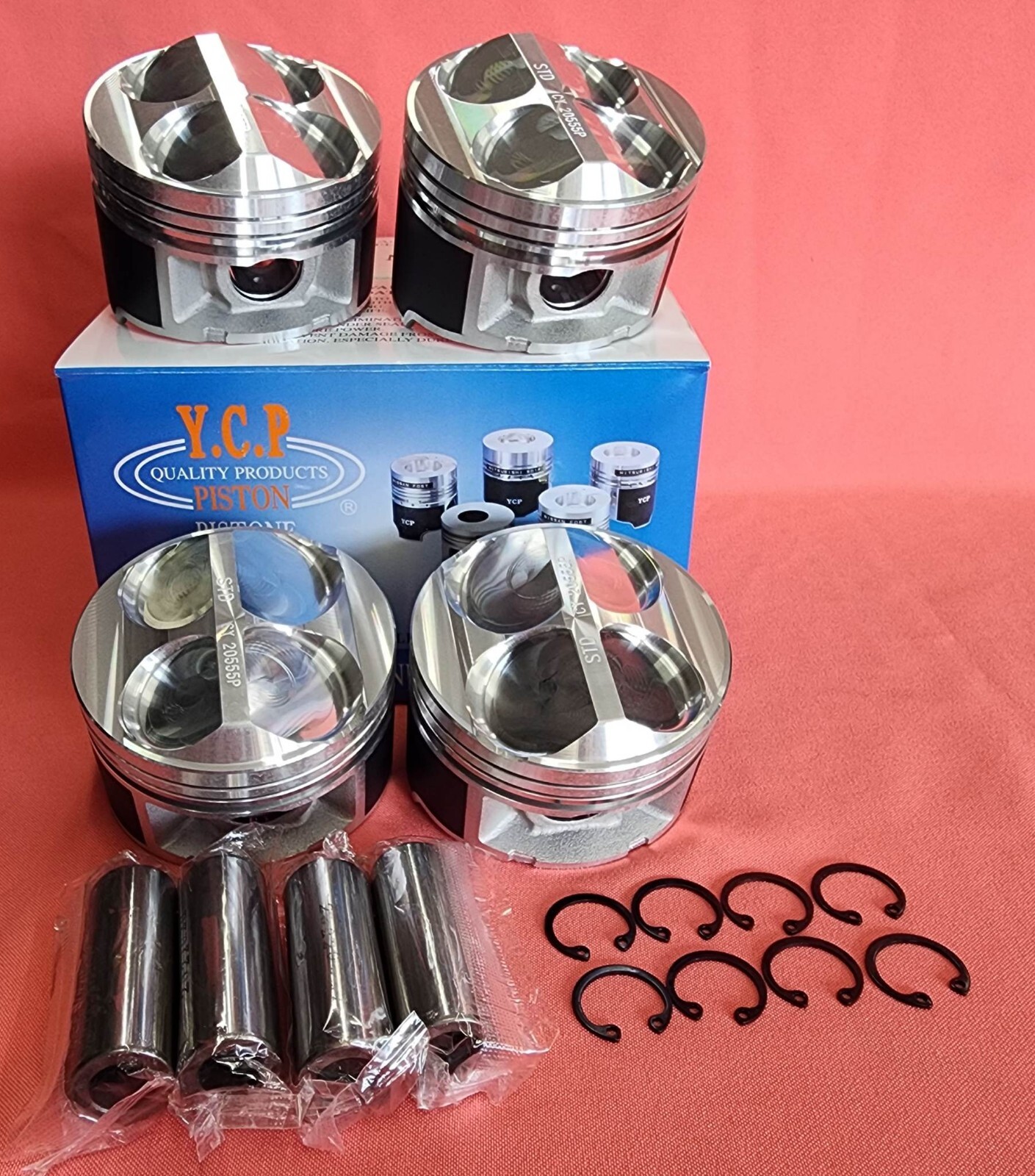 84mm High Compression YCP Pistons + JAPAN Rings Honda Acura B20 FULL FLOATING