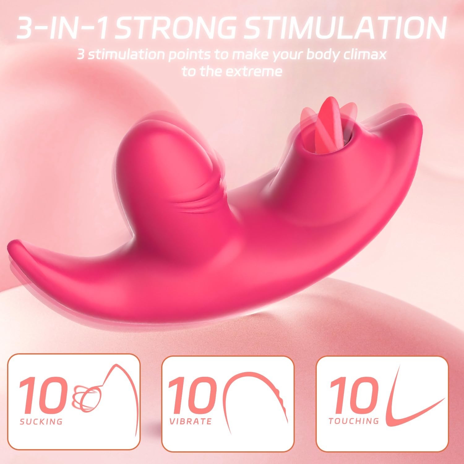 Wearable G-Spot Clit Vibrator Dildo Double Massager Clit Sex Toys for Women