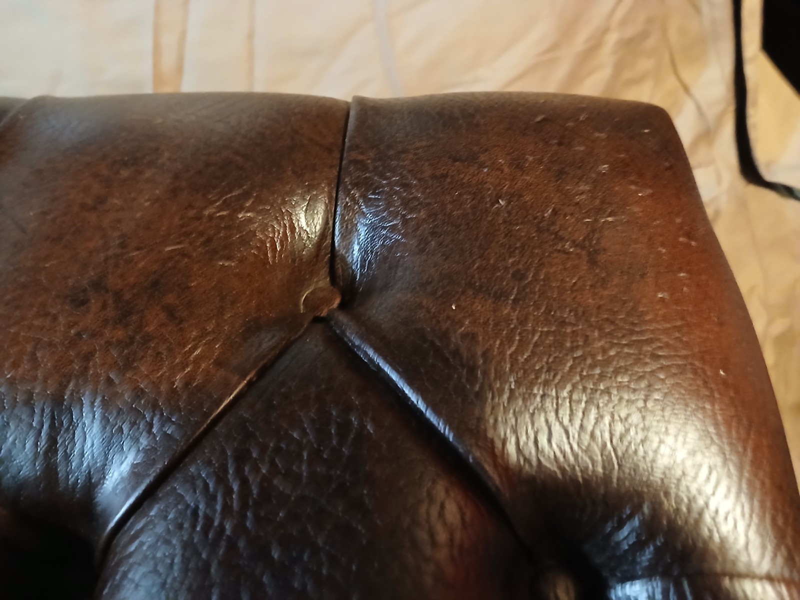 Vintage Piano Adjustable Leather Bench made in Germany free shipping