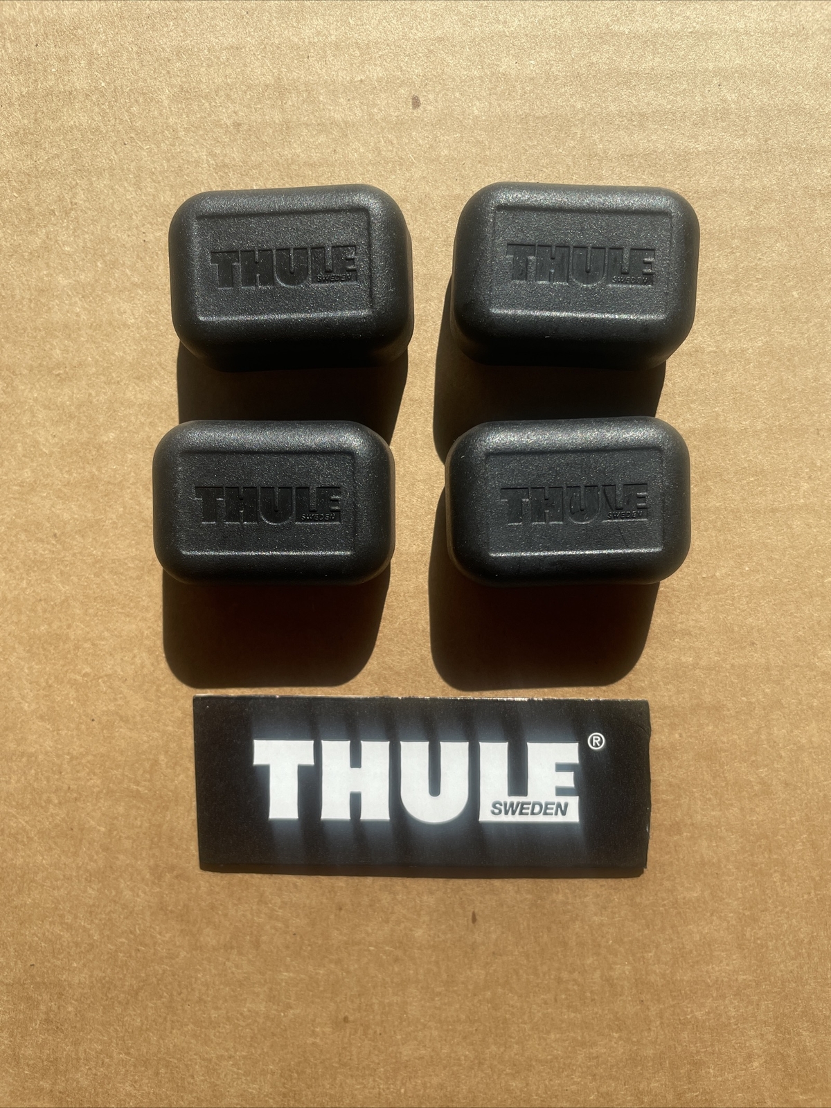 Thule End Caps Replacements (4-Pack) *NEW MODEL* for Thule Square Bar Evo 2018+