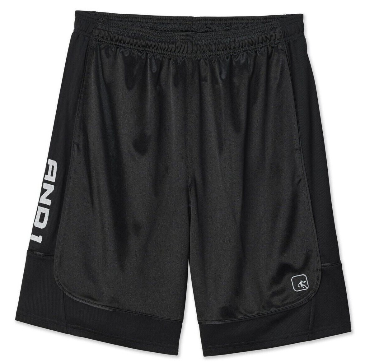 New And1 Mens Basketball Gym Court Shorts Adjustable Waist S M L 2XL 3XL Black