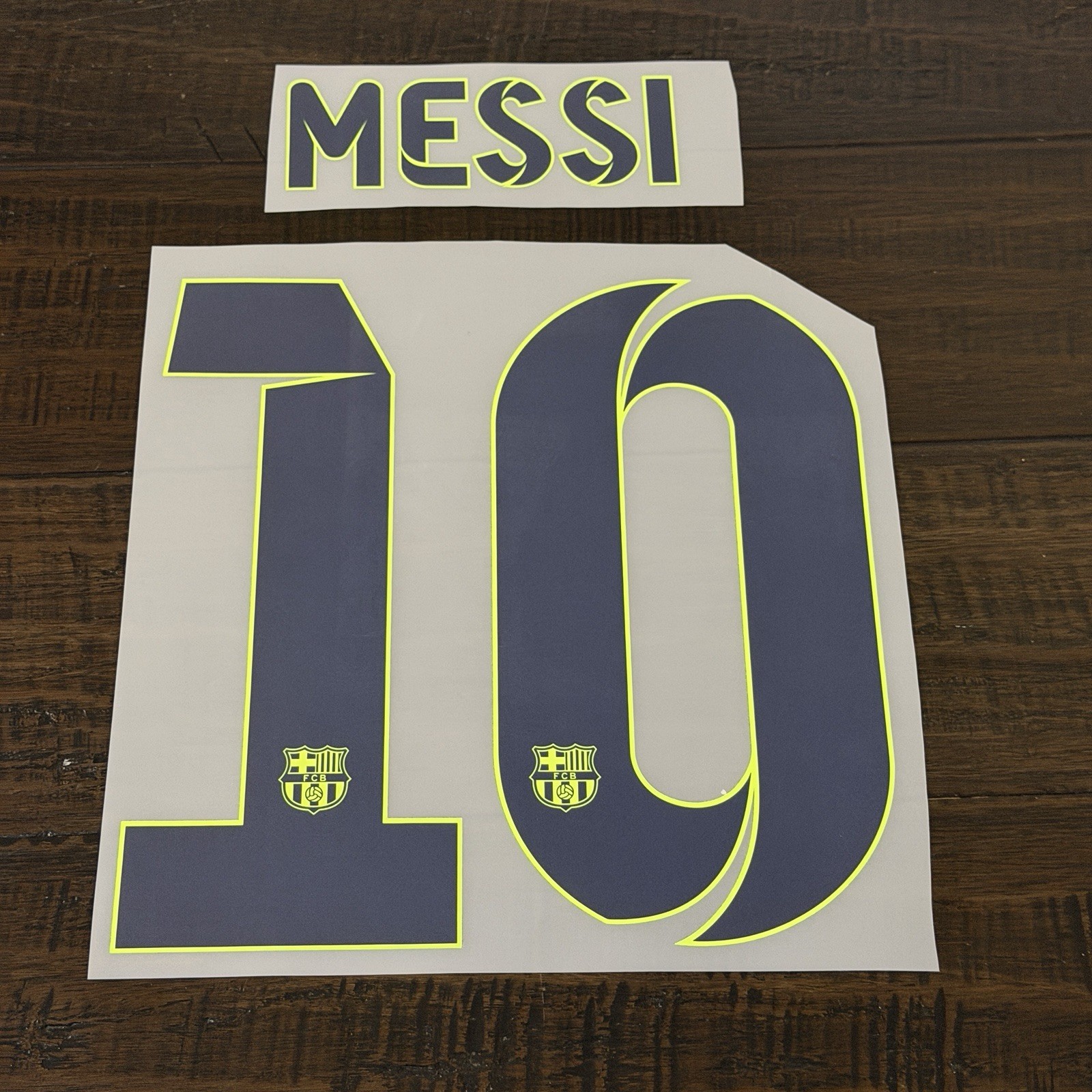 2014-15 MESSI Away Barcelona Nameset Name Number Champions League La Liga