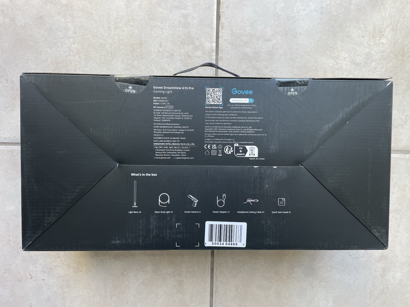 Govee DreamView G1S Pro Indoor LED Gaming Lights with Light Bar and Camera New