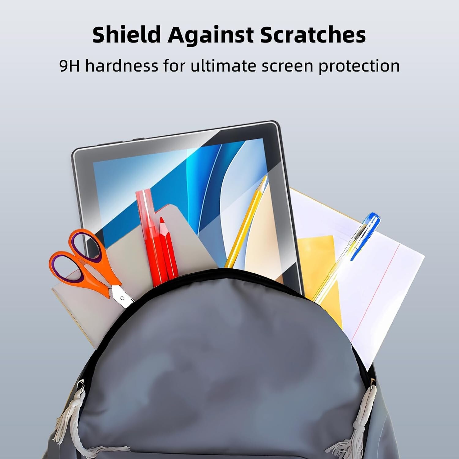 (2 Pack) Screen Protector For 10.1" Android Tablet (Model: C107) Tempered Glass