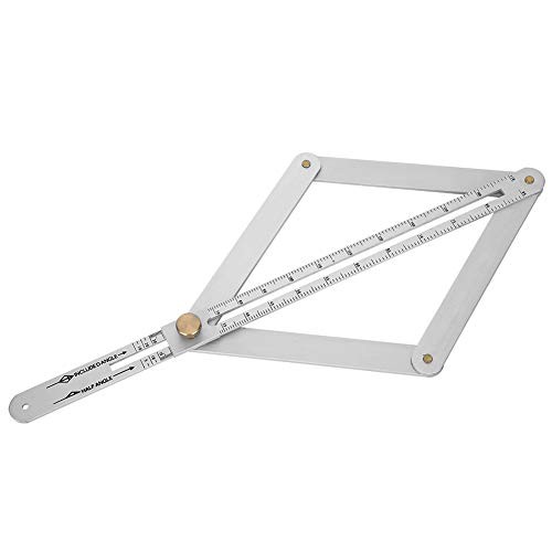 Corner Angle Finder, 4?Fold Multifunctional Angle Measuring Ruler, 0-170°