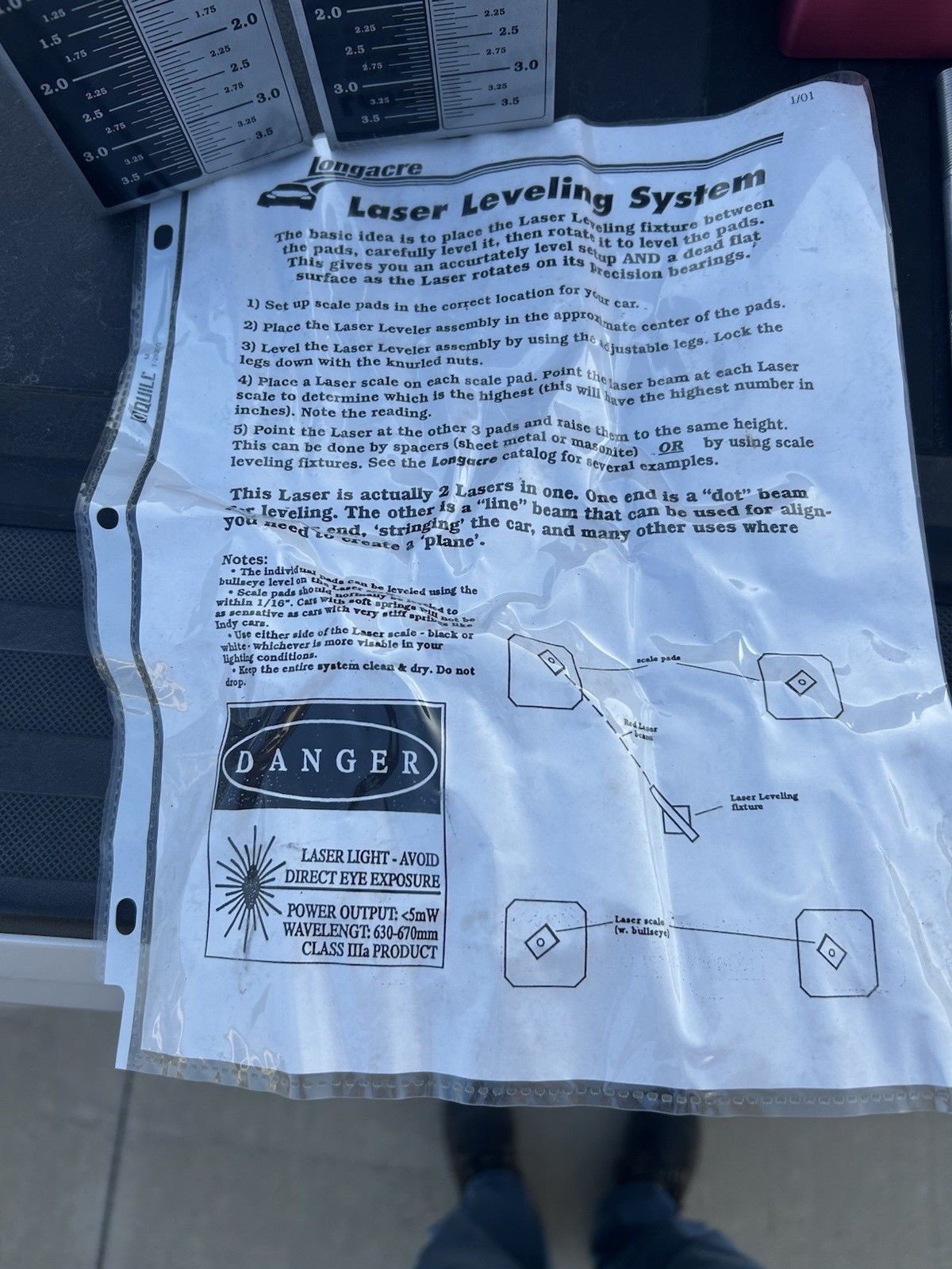Longacre Racing - Laser Leveling System For Setting Up Scale Pads