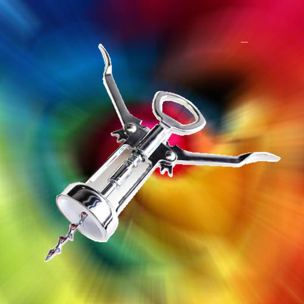 Wing Style Wine Bottle Corkscrew - Wine Cork Puller - Bar Champagne Opener tool