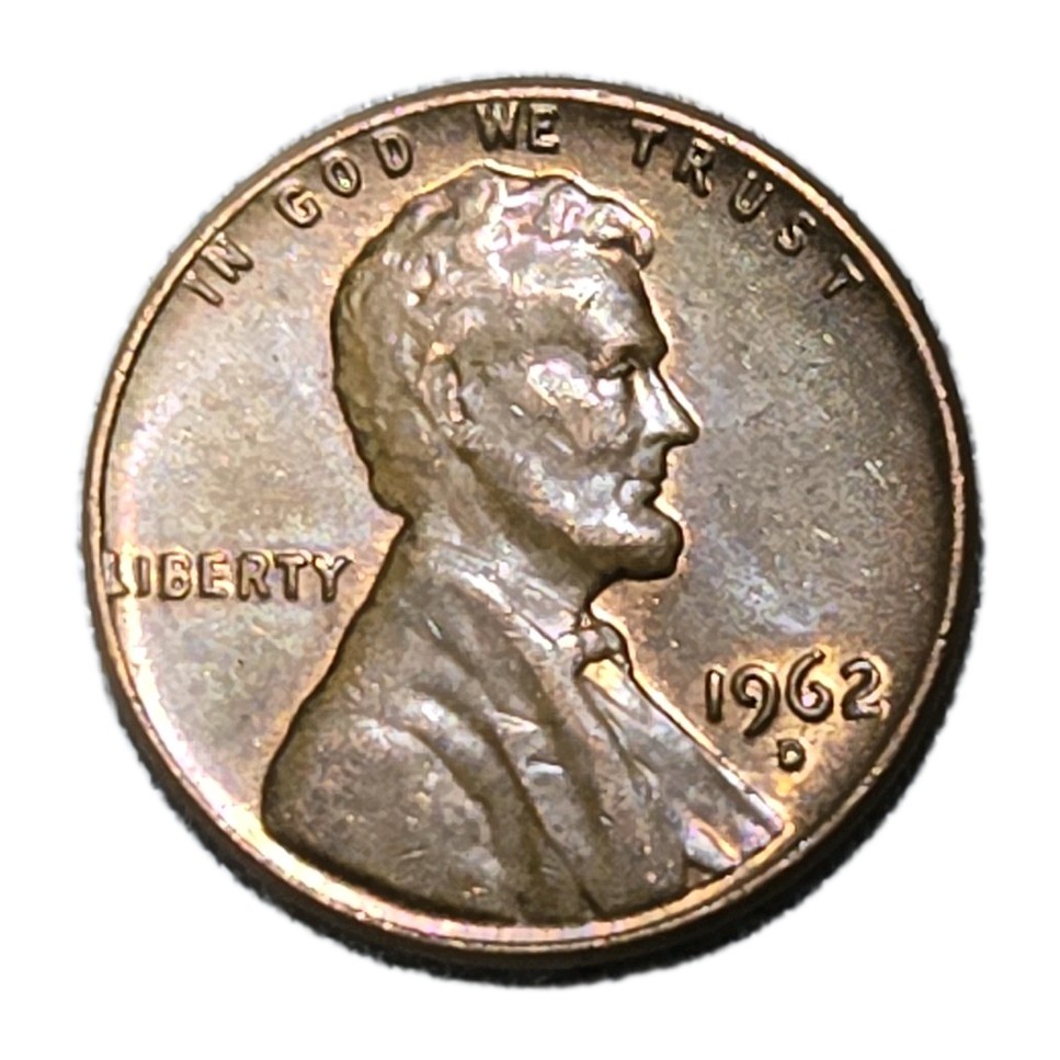 1962 Lincoln Memorial Small Cent Denver Bronze Circulated US Coin
