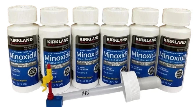 KIRKLAND Minoxidil 5% Extra Strength Men Hair Regrowth Solution 6 Month Supply