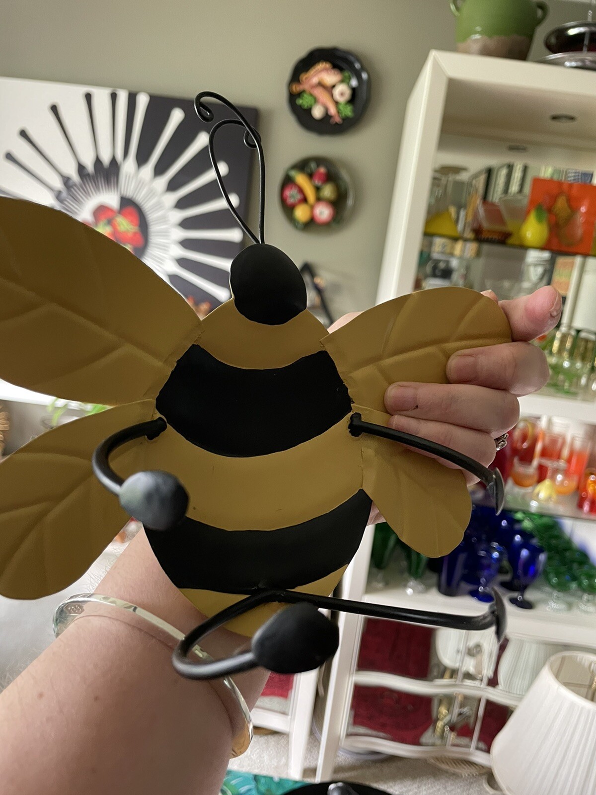 Mix Lot Of 9 Bumblebee 🐝 Home Decor Candle Holder Ornaments Wood Ceramic Beaded