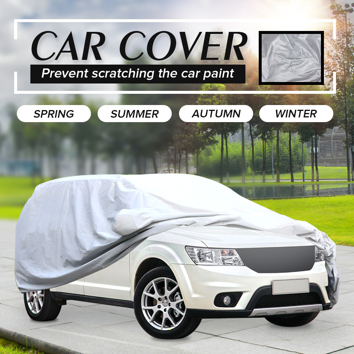 XXL Waterproof Full Car SUV Cover Protection Outdoor UV Snow Dust Rain Resistant