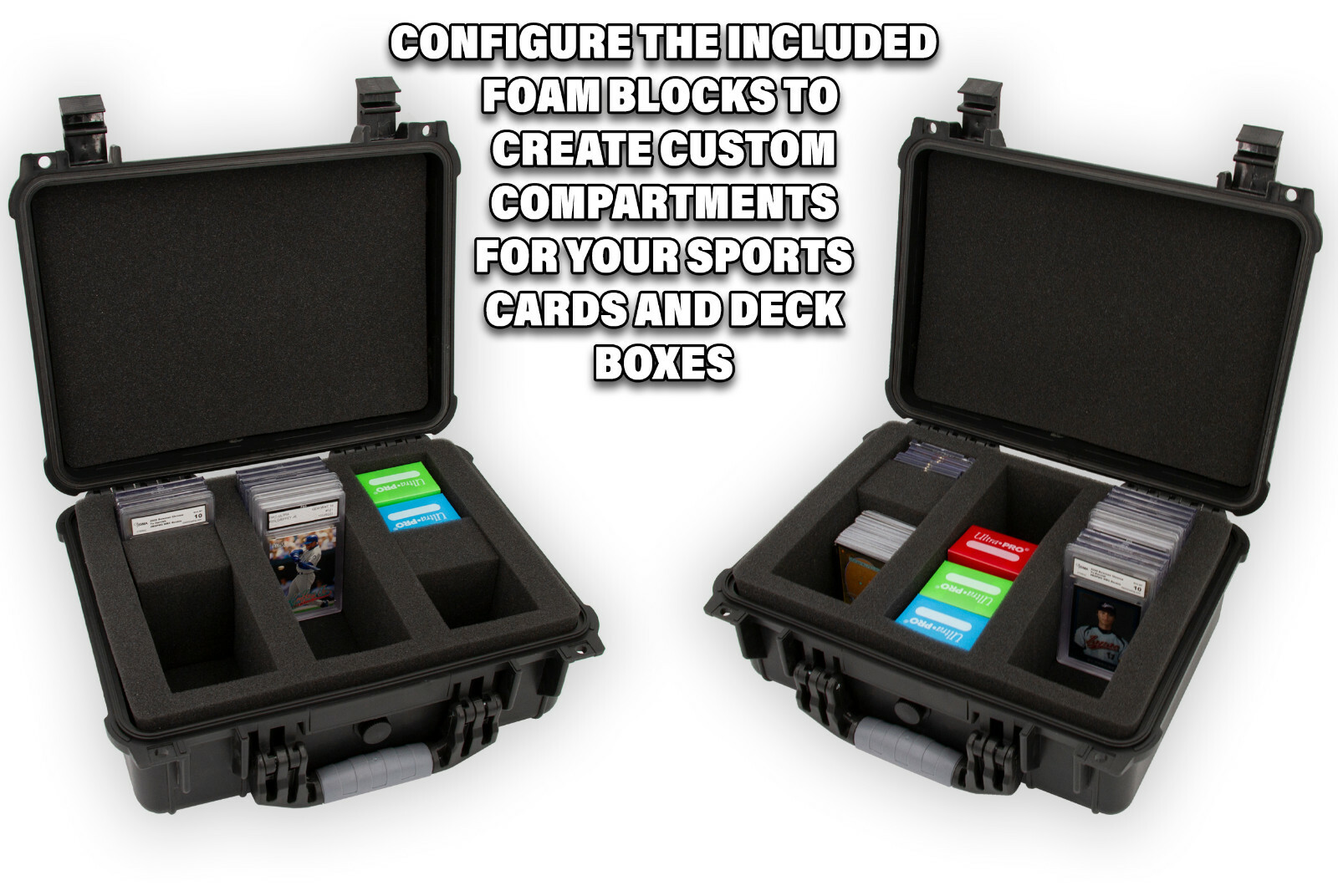 CM Graded Card Case Storage Box for 80+ BGS PSA Sports Trading Cards Slabs