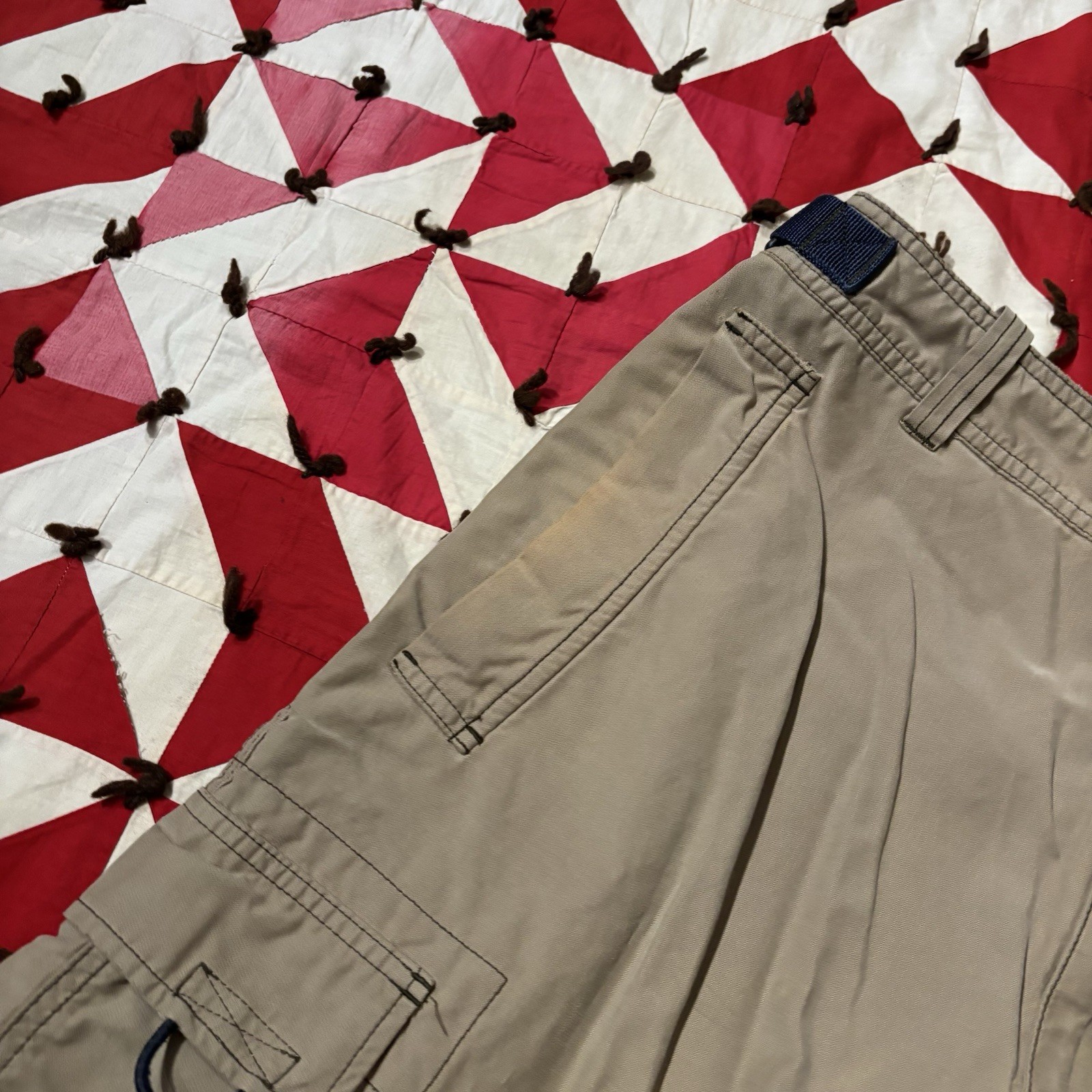 Vintage Y2K Abercrombie And Fitch Beige Cargo Pants Mens As Is Worn