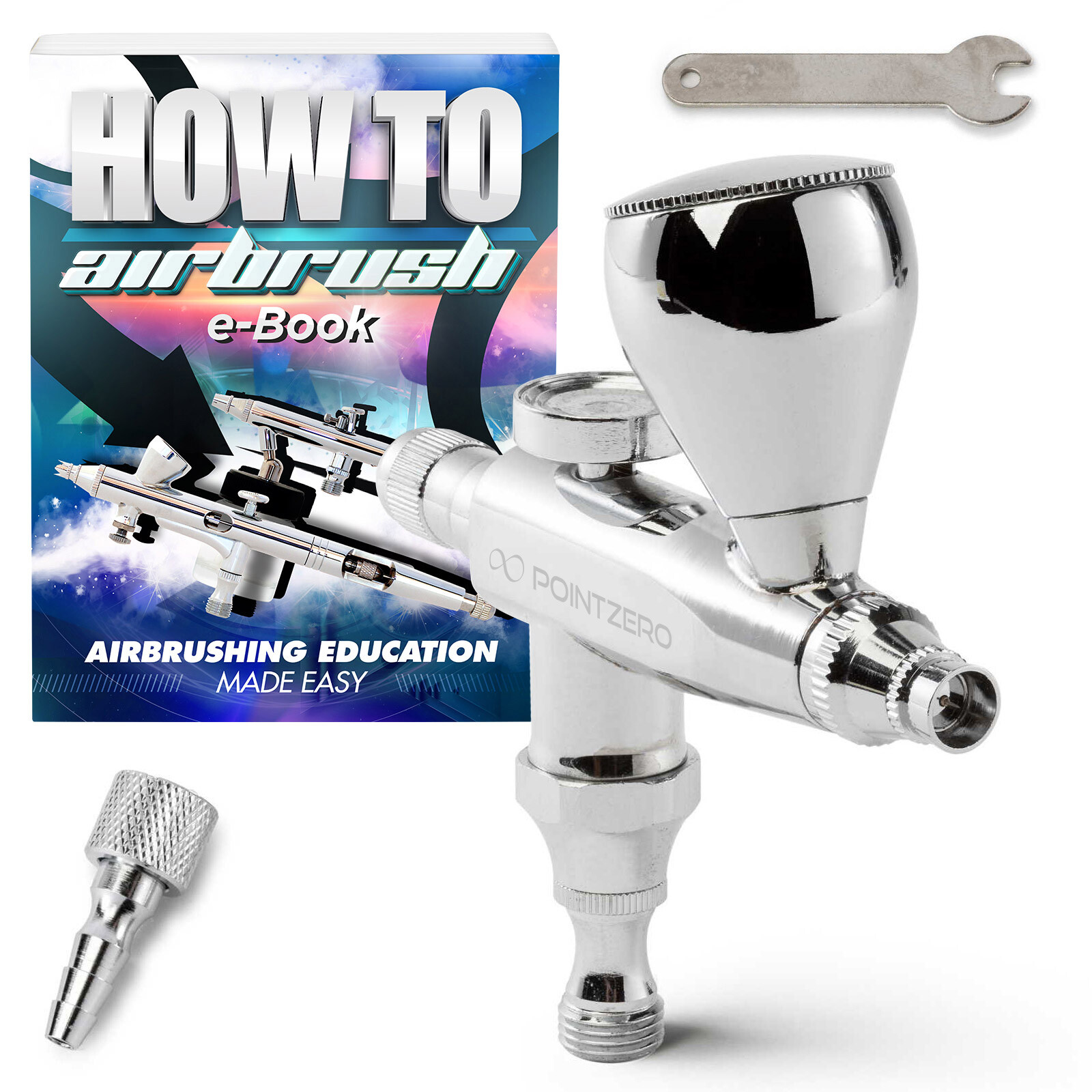 Stubby Single Action Gravity Feed Airbrush
