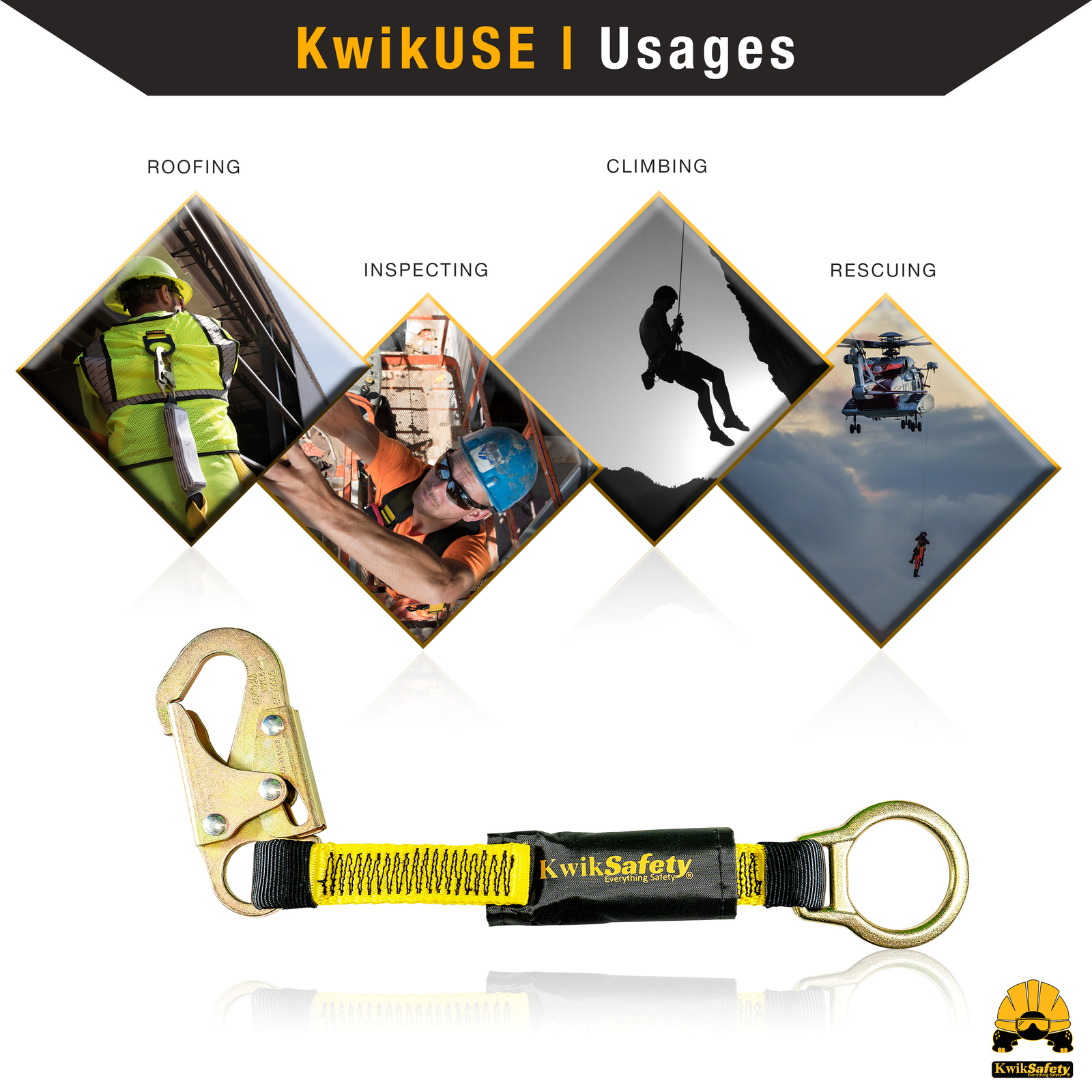 KwikSafety DOLPHIN DORSAL 18" D-Ring Extender Fall Protection Equipment