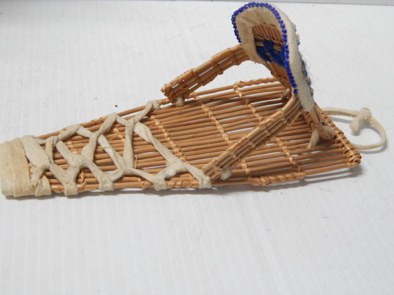 VINTAGE MINIATURE WASHOE TOY / DOLL SIZED CRADLEBOARD - MINT COND - XLNT GIFT