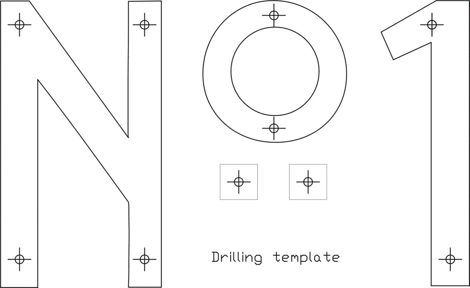 Art Nouveau - Mackintosh - Stainless Steel House Numbers/Numerals 12.5cm/5"