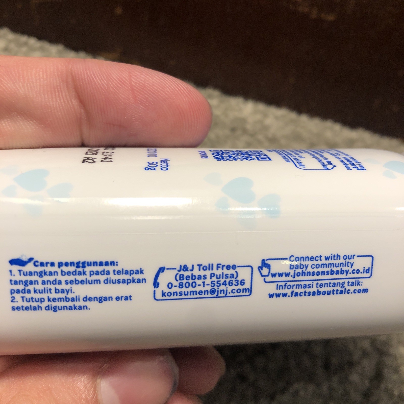 EXP 11/25 - X6 MINI Johnson's Baby Powder Silky Soft Skin W/ Talc 1.8oz (50g)