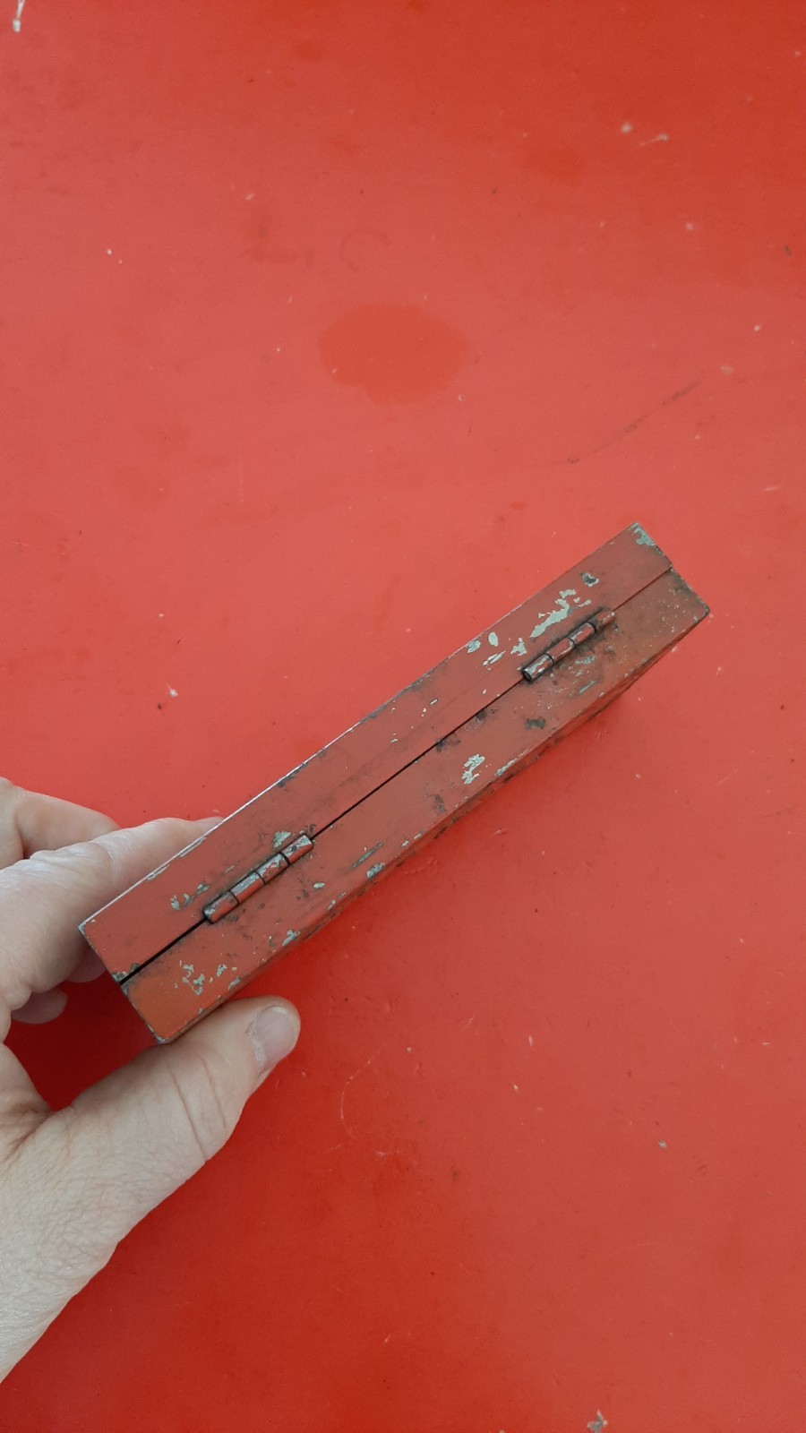 Vintage Snap-On Tools USA Socket Wrench Box Metal 6”x 2.5” Steel Case Only