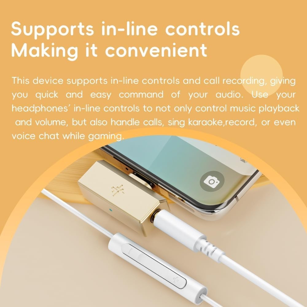 FiiO/Snowsky Tiny DAC Headphone Amp,PEQ,DSD256,PCM, 3.5mm+Type-C(Tiny A, Silver)