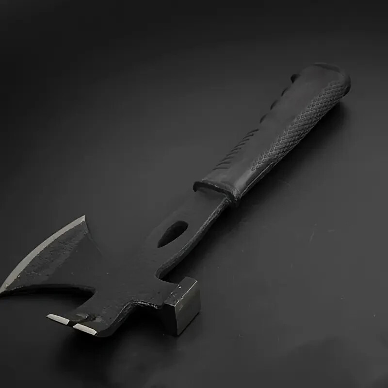 Survival Tactical Tomahawk Axe - Multi-Tool Hatchet with Rubber Grip Handle