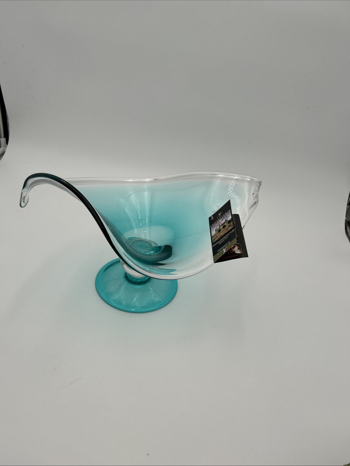 Cristalleria Toscana Blue Crystal Hand Made & Crafted in Italy