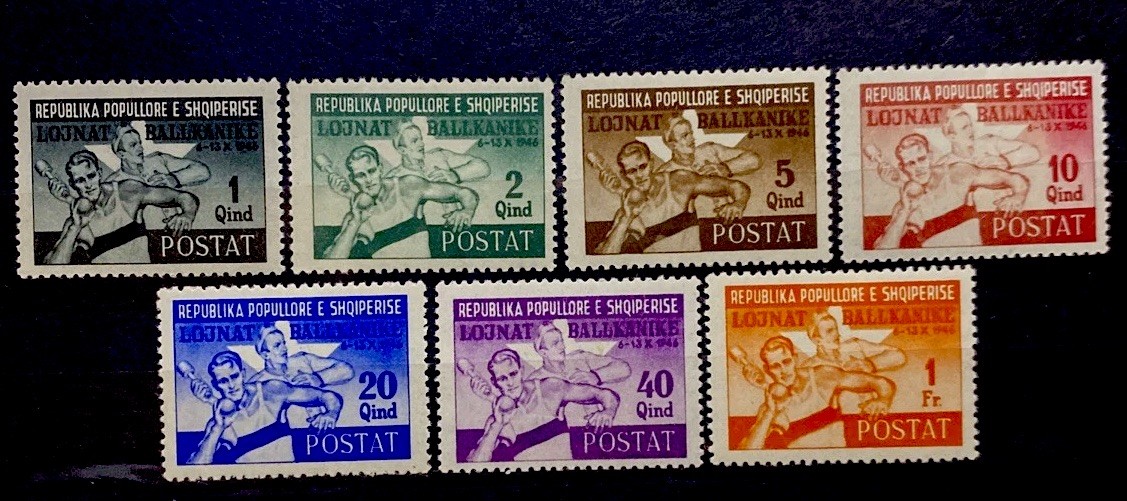 Albania 1946. SC# 384-390. Mint HOG