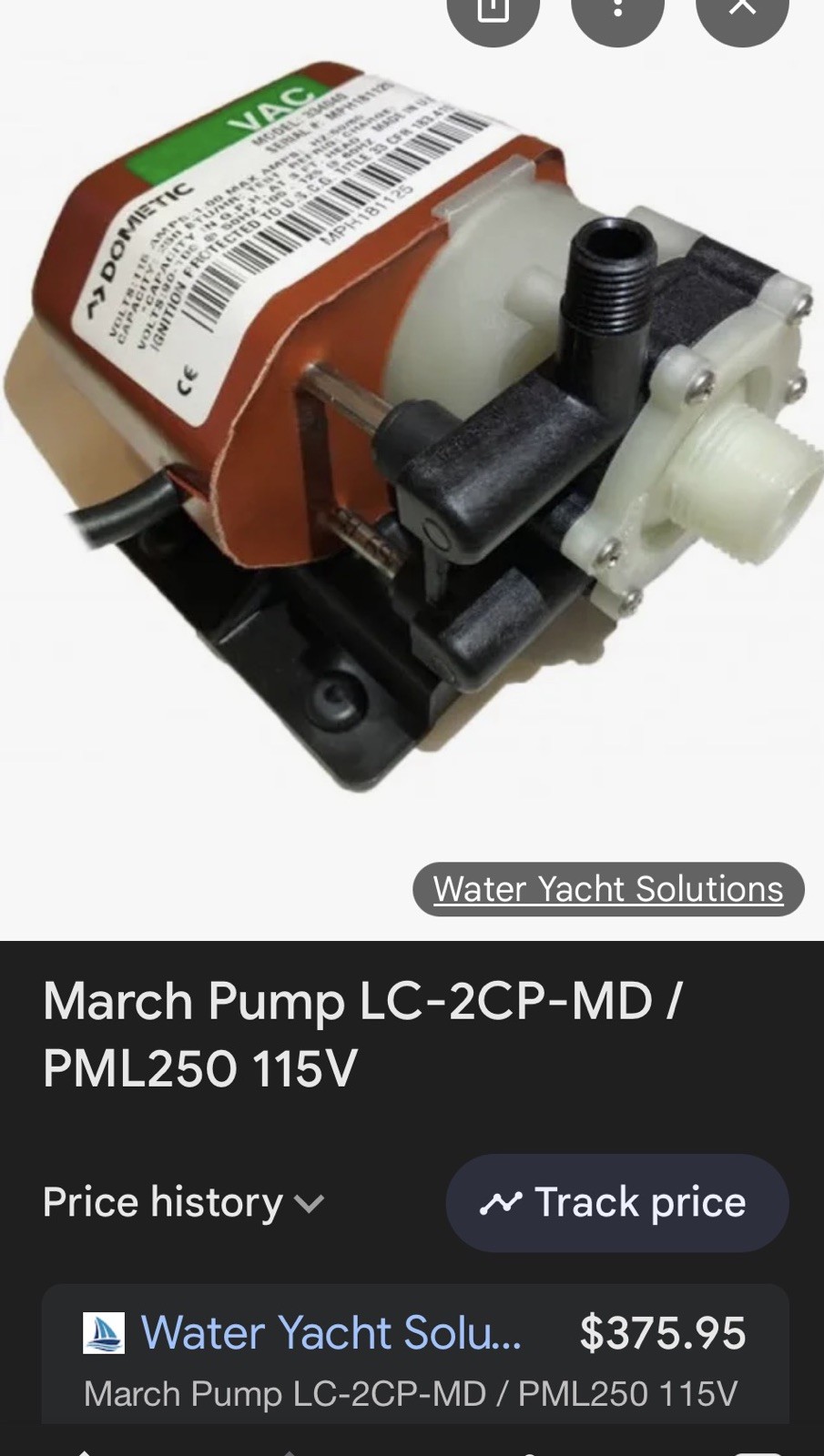 March pump lc-2cp-md / pml250 Taylor made PML250 115v