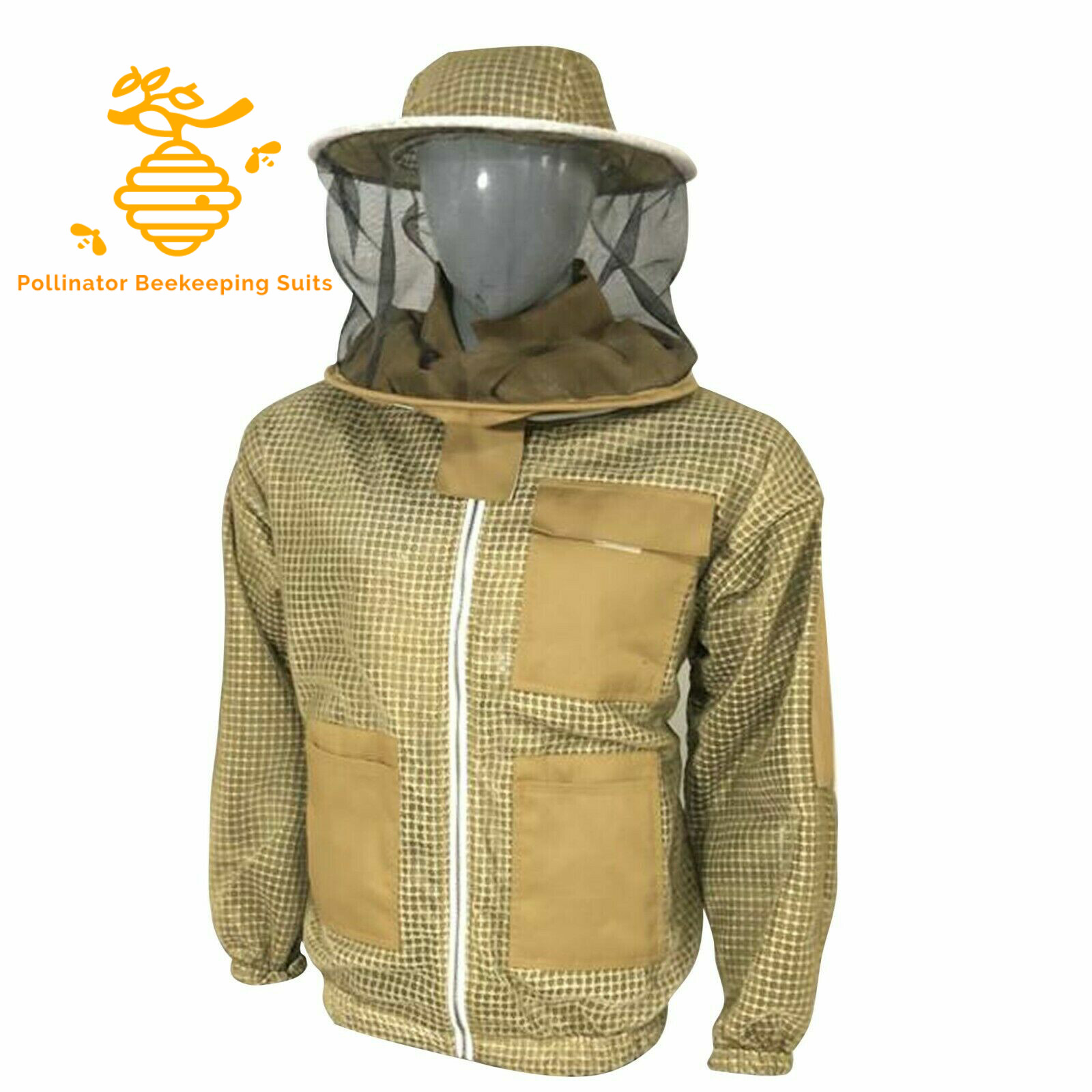 THREE LAYER MESH ULTRA VENTILATED BEEKEEPERS BEE JACKET ROUND VEIL SUPER COOL