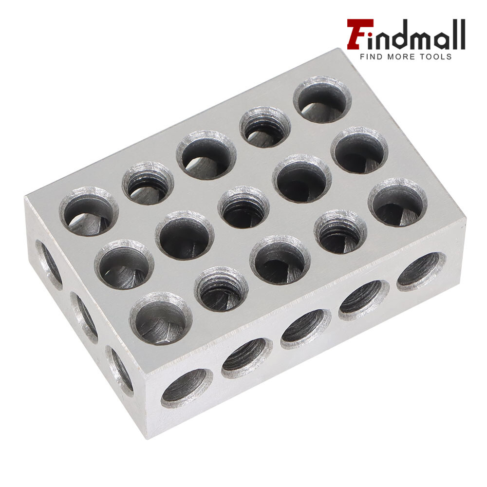 1 Matched Pair Ultra Precision 1-2-3 Blocks 23 Holes .0001" Machinist 123 Jig